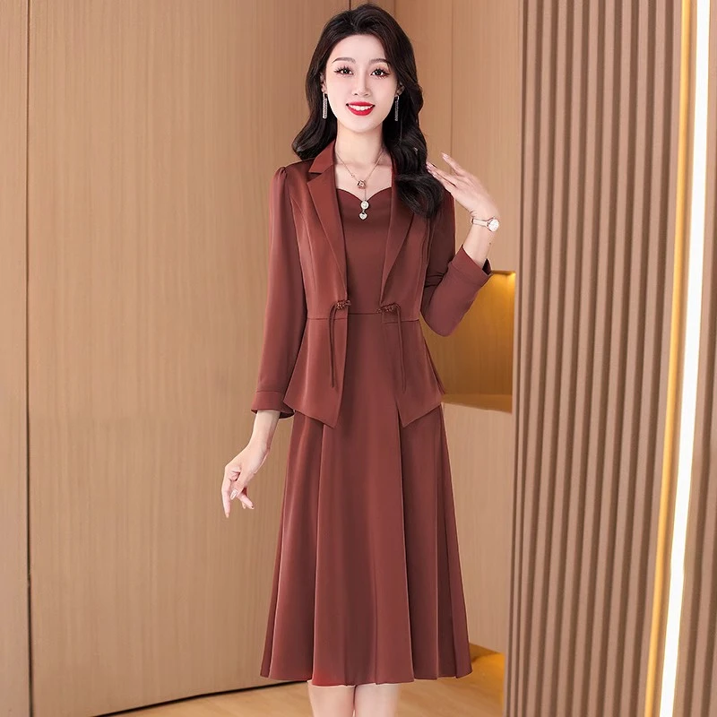 【外套+裙子】 优雅新款气质时尚大气减龄收腰显瘦套裙M-4XL-14711