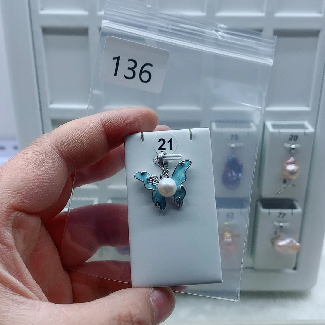 吊坠(不含链)淡水珍珠合金