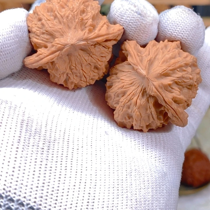 把件文玩核桃平顶狮子