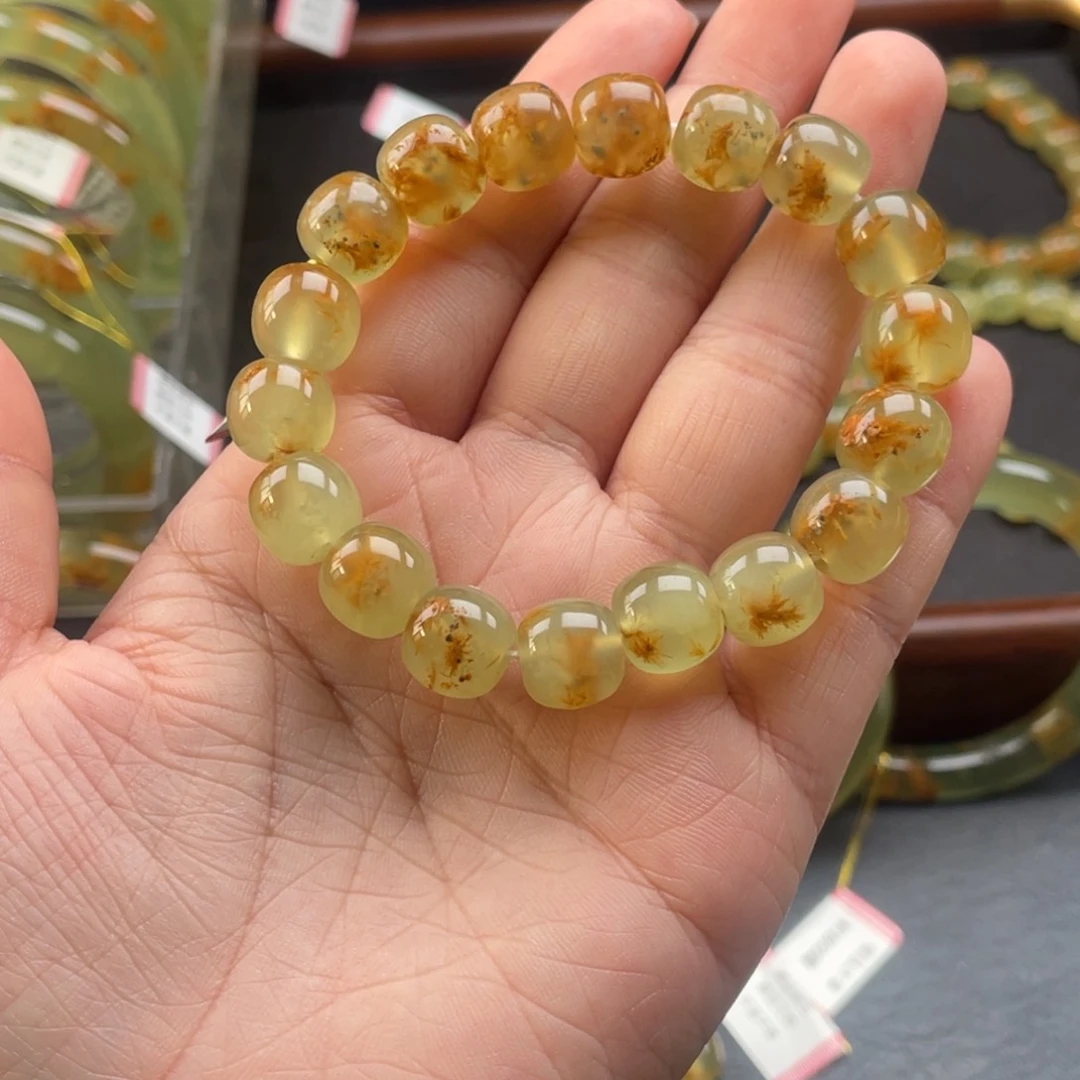 未镶嵌蛇纹石玉手链