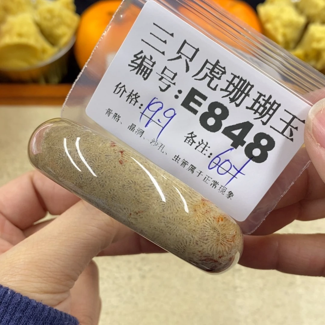 硅化珊瑚（珊瑚玉）1未镶嵌嘟*呀