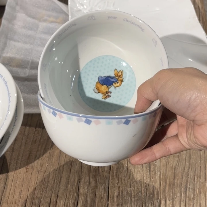 磁州窑尾货库存尾货库存比得兔碗一对口径12.5