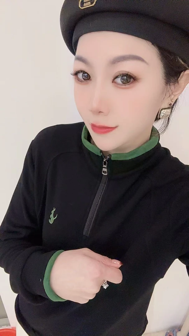 192女款户外休闲女士保暖立领半拉链衬衫