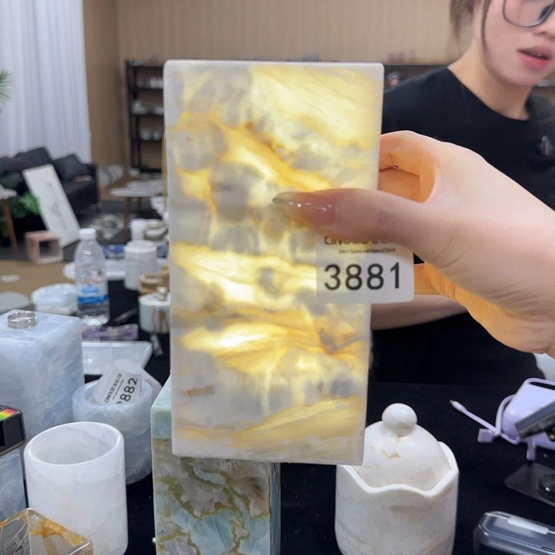 石材凤白玉氛围灯3881