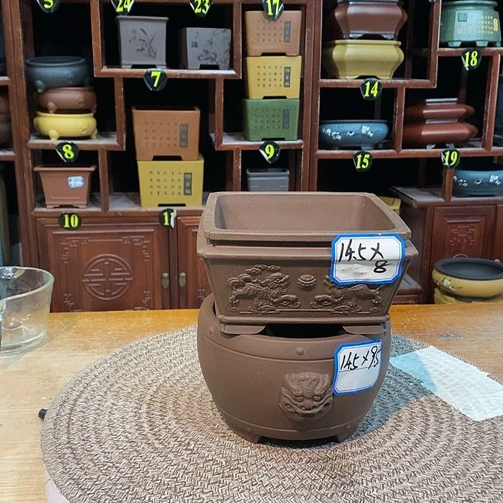 紫砂花盆紫砂花盆