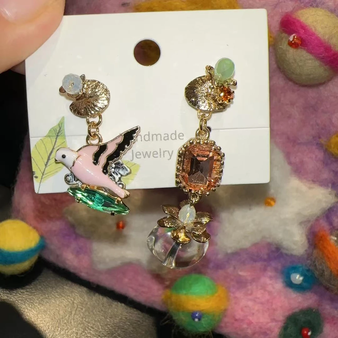 合金耳饰 韩国精致AB款耳钉R9801