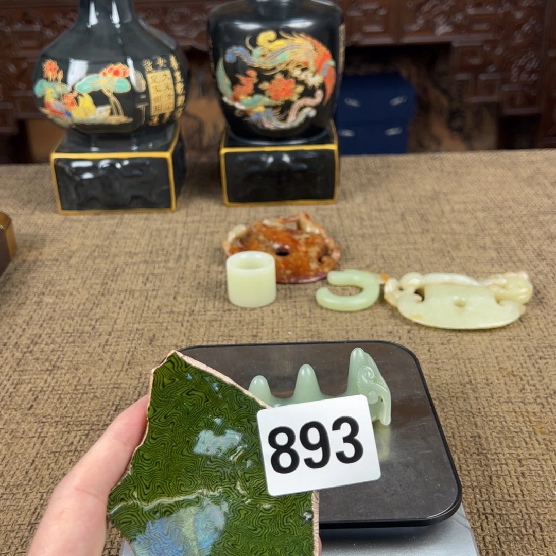 瓷片正能量瓷器摆件