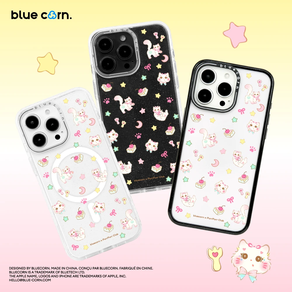 Bluecorn联名PurrpurrCLUB pipi小鼻嘎适用iPhone17/16PM手机壳