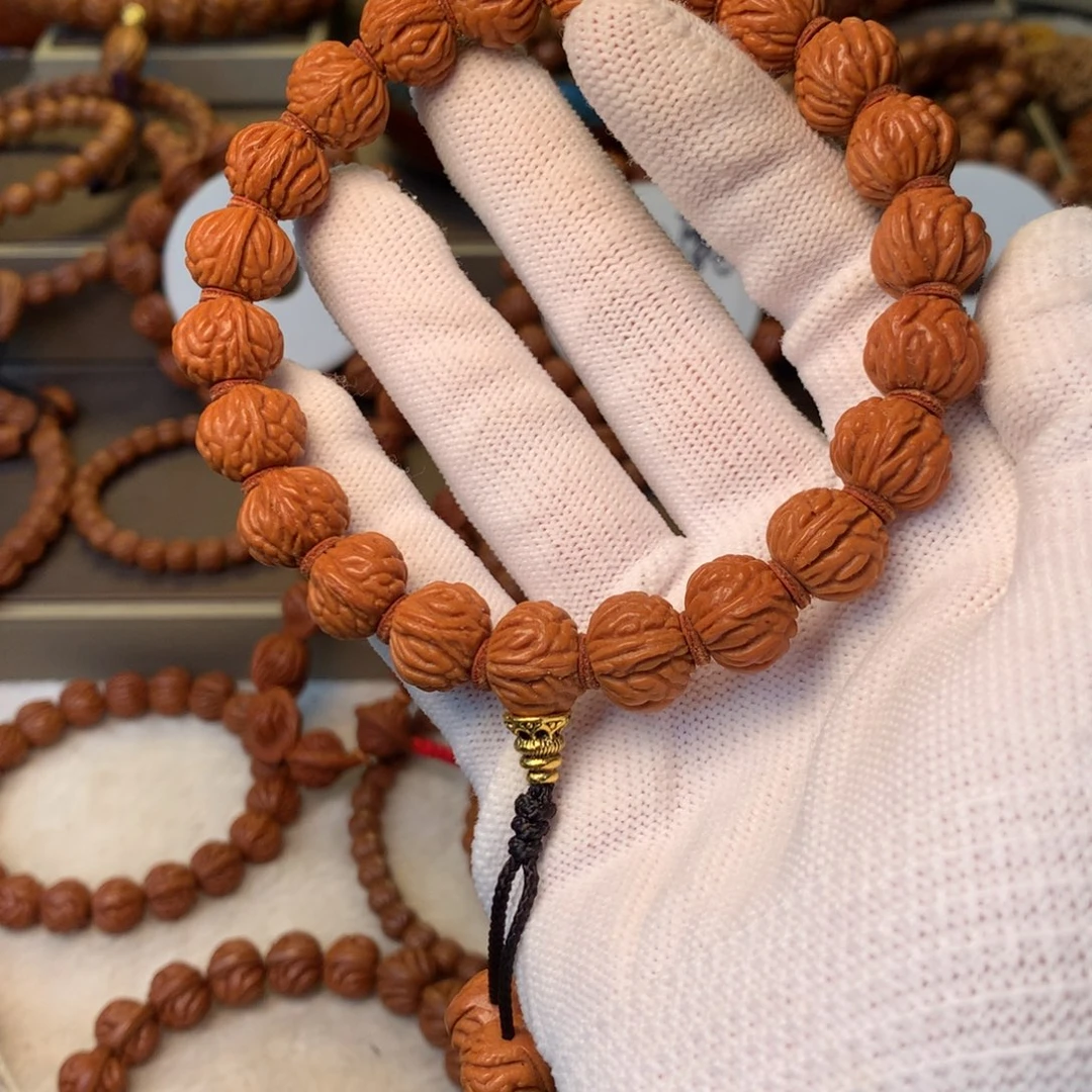 桃核手串秦岭龙纹