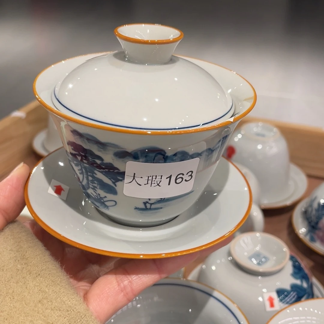 有瑕釉下彩纯手绘