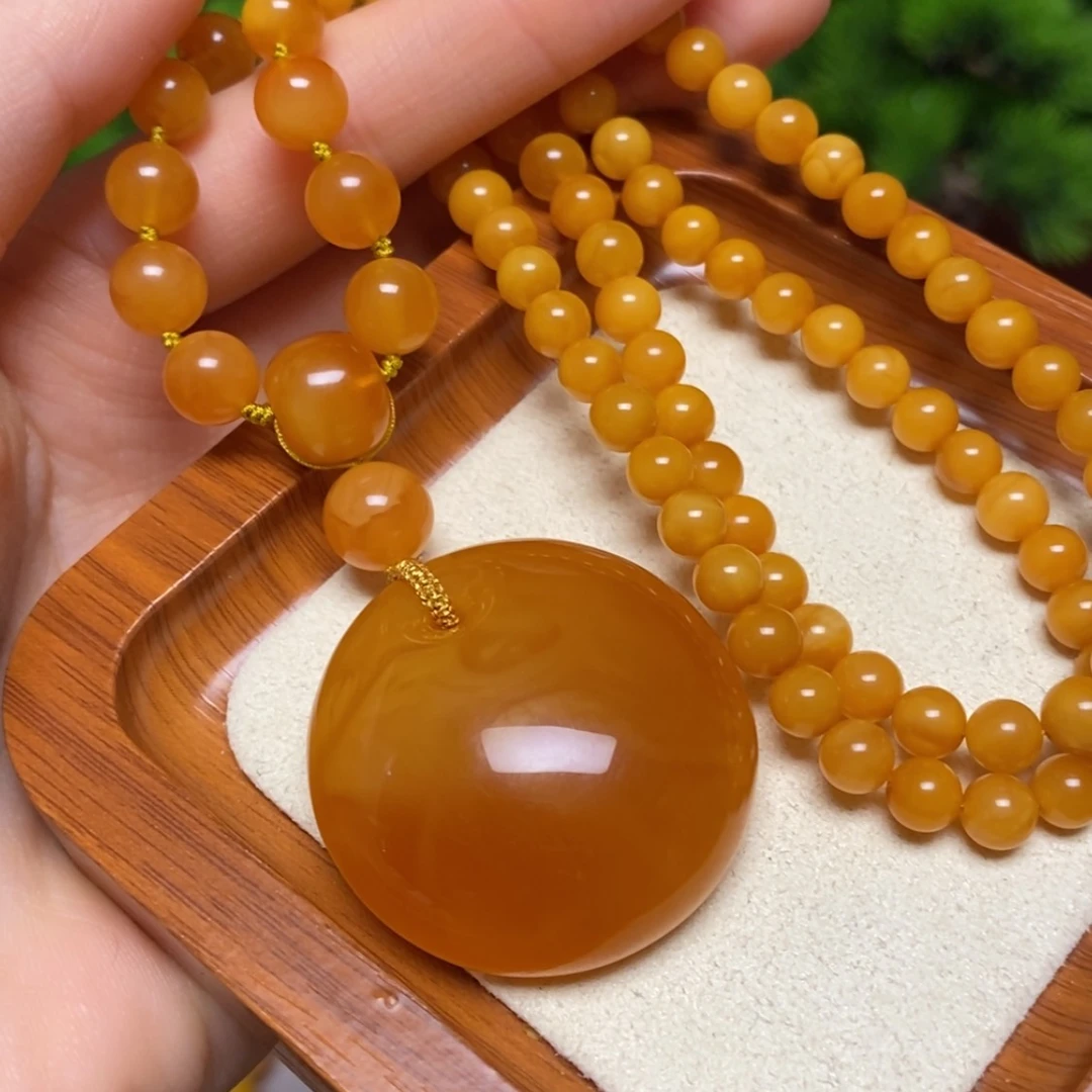 【闪购商品】蜜蜡颈饰未镶嵌项链