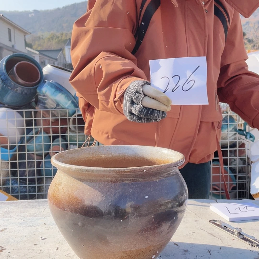 红陶王嫂花盆0218-226