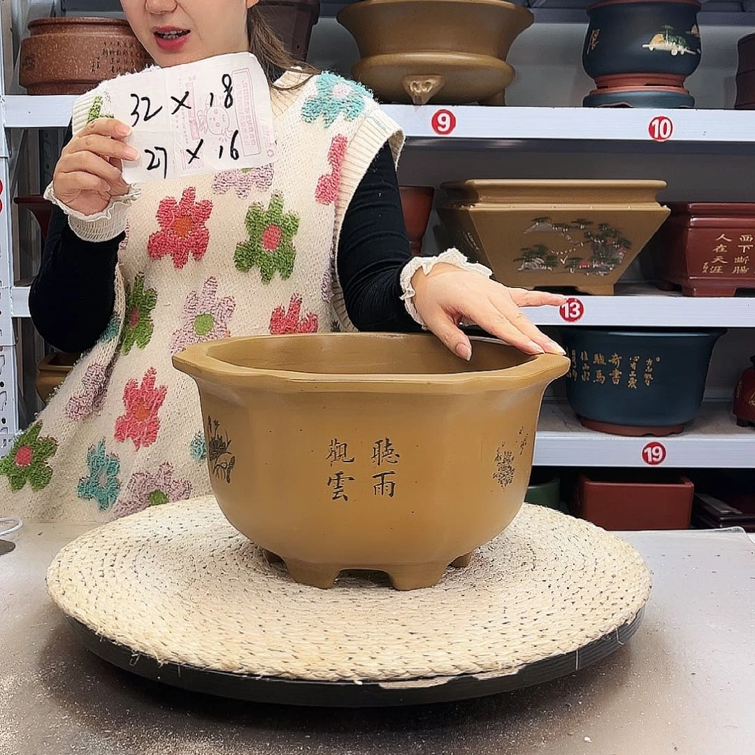 紫砂花盆紫砂花盆