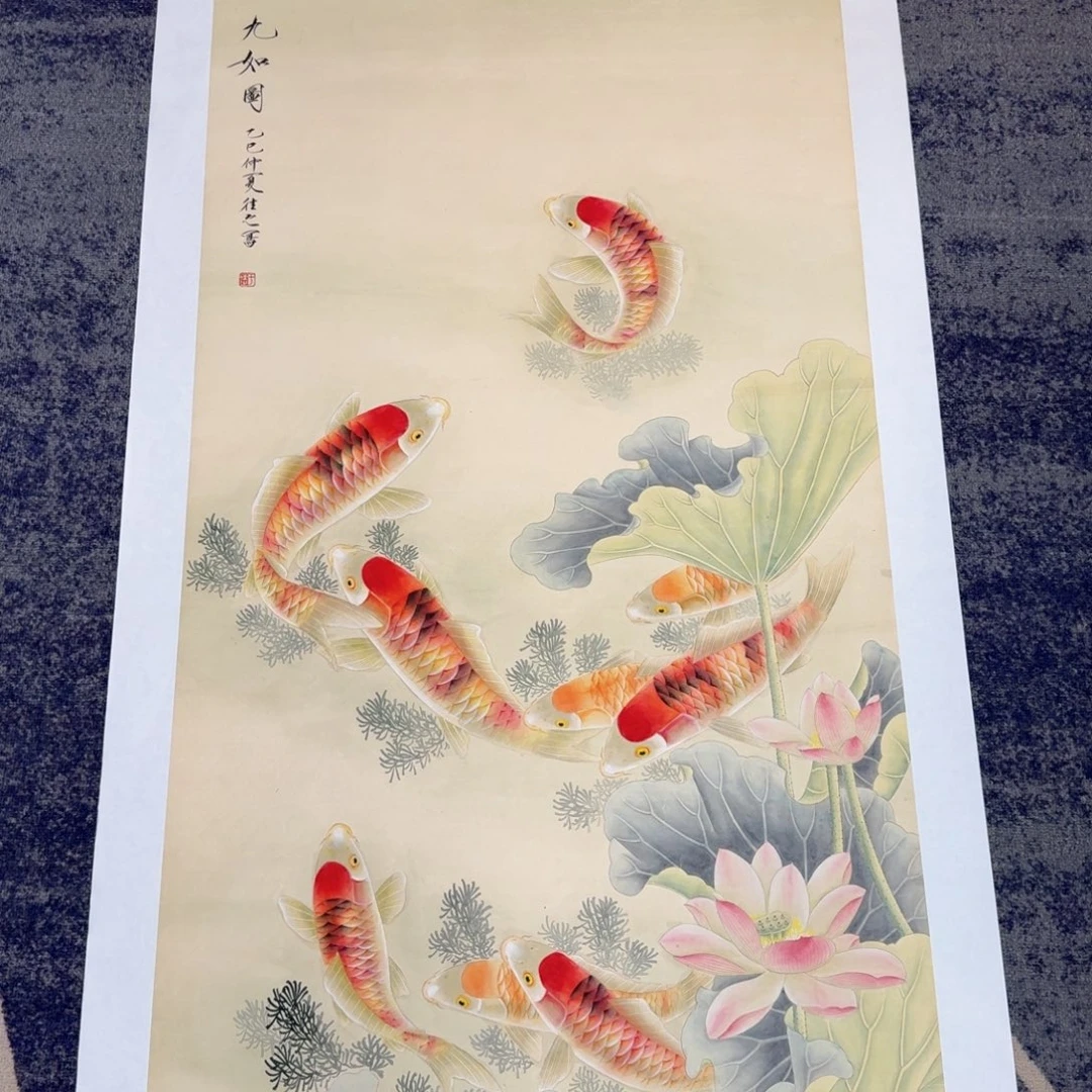 国画纯手绘山水花鸟作品