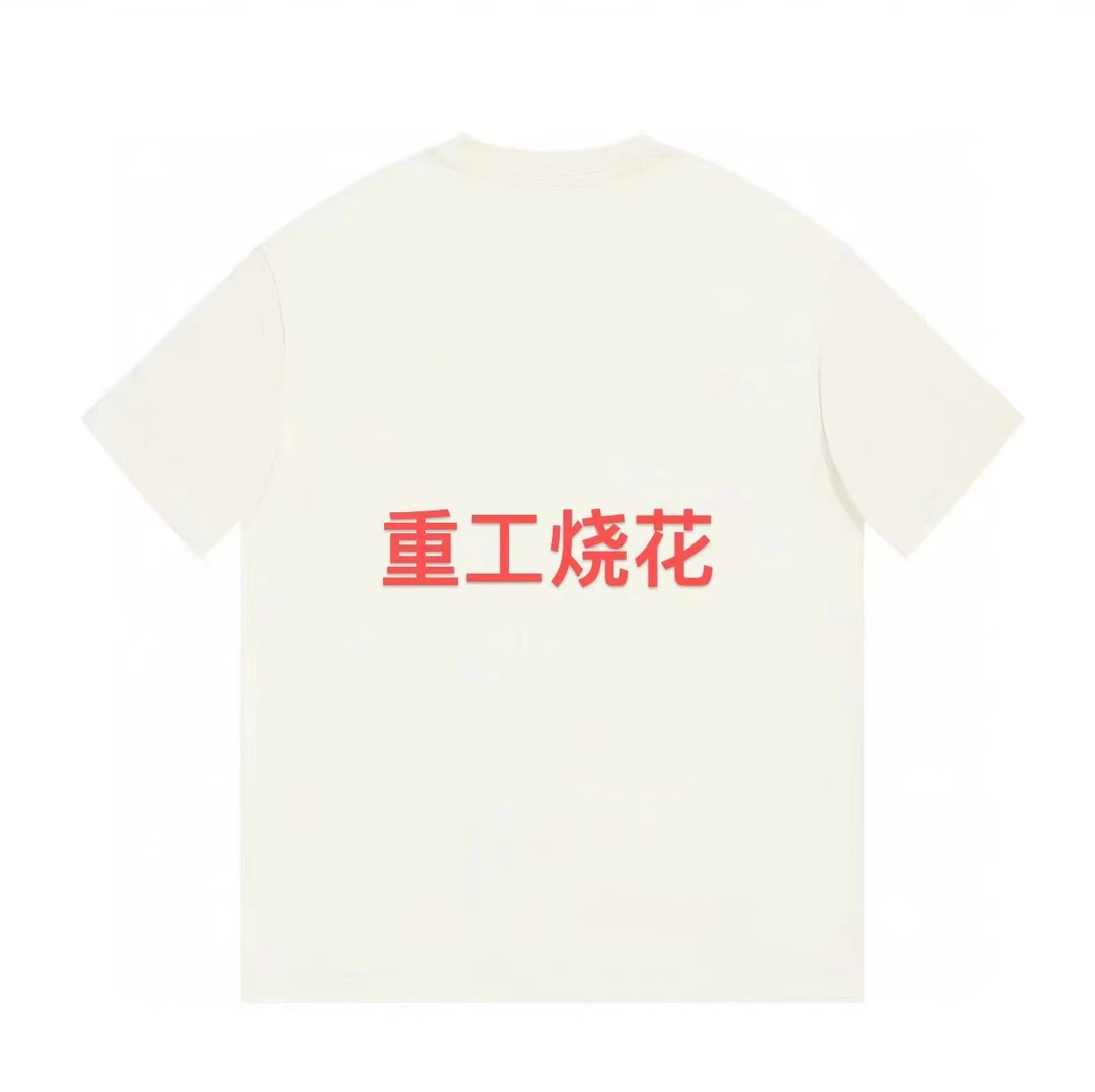 ML·沈闹闹 重工烧花 休闲大版短袖-d104