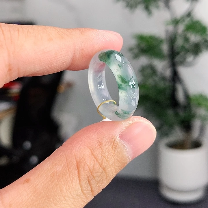 翡翠未镶嵌戒指8号