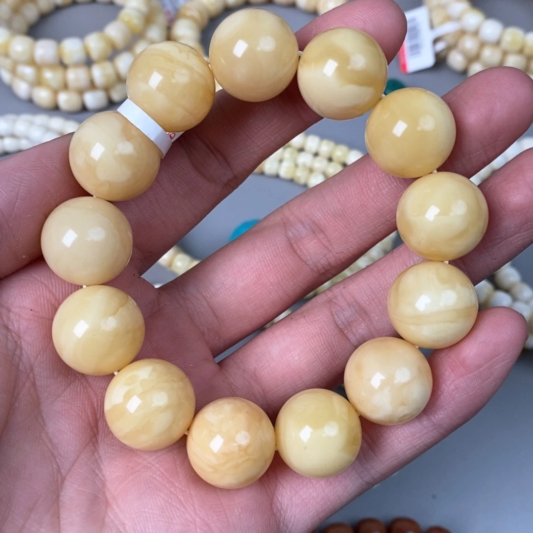 琥珀珠宝奇石未镶嵌16mm➕