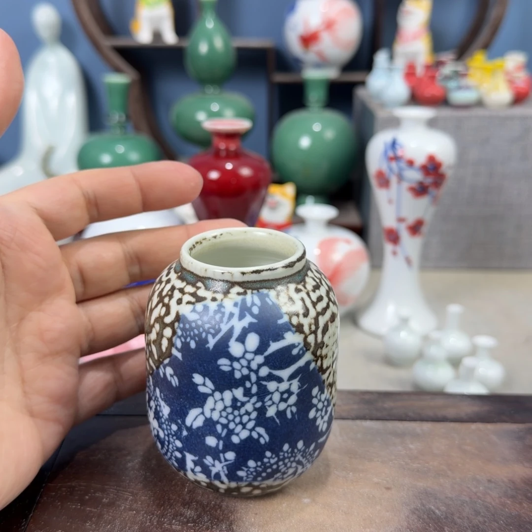 陶瓷手工小花器摆件