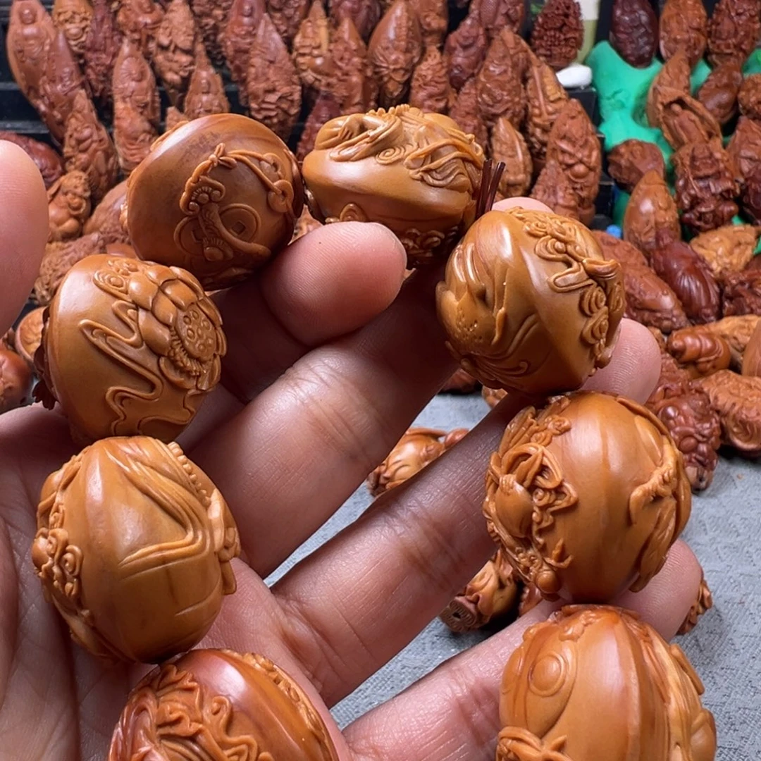 自***窗橄榄核手串/手链核雕