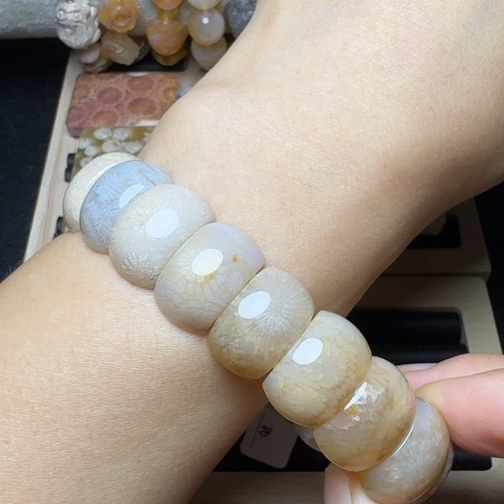 硅化玉未镶嵌温润如玉，全玉化18片