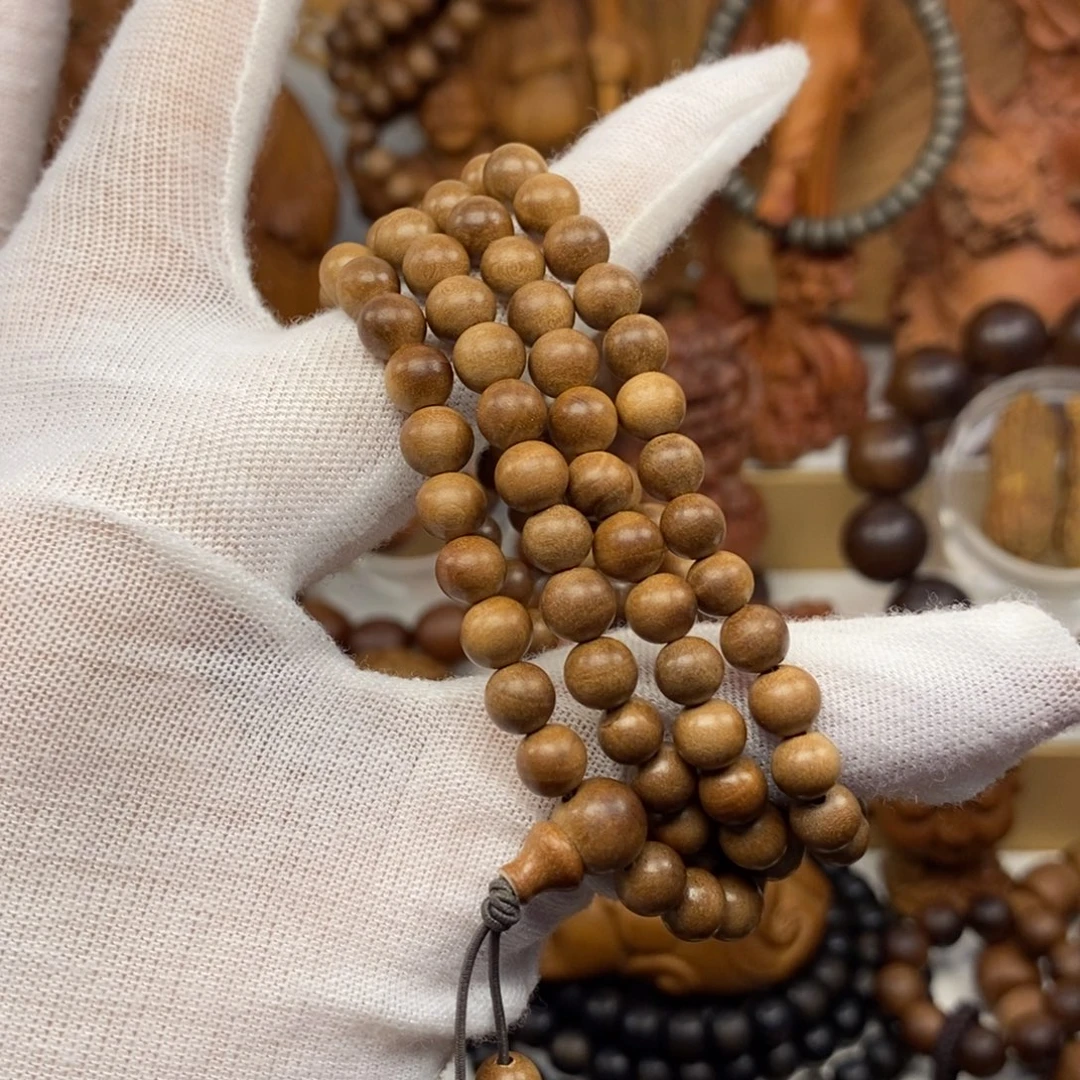 檀香木手串/手链迈索尔老山檀香06.108奶香，微瑕