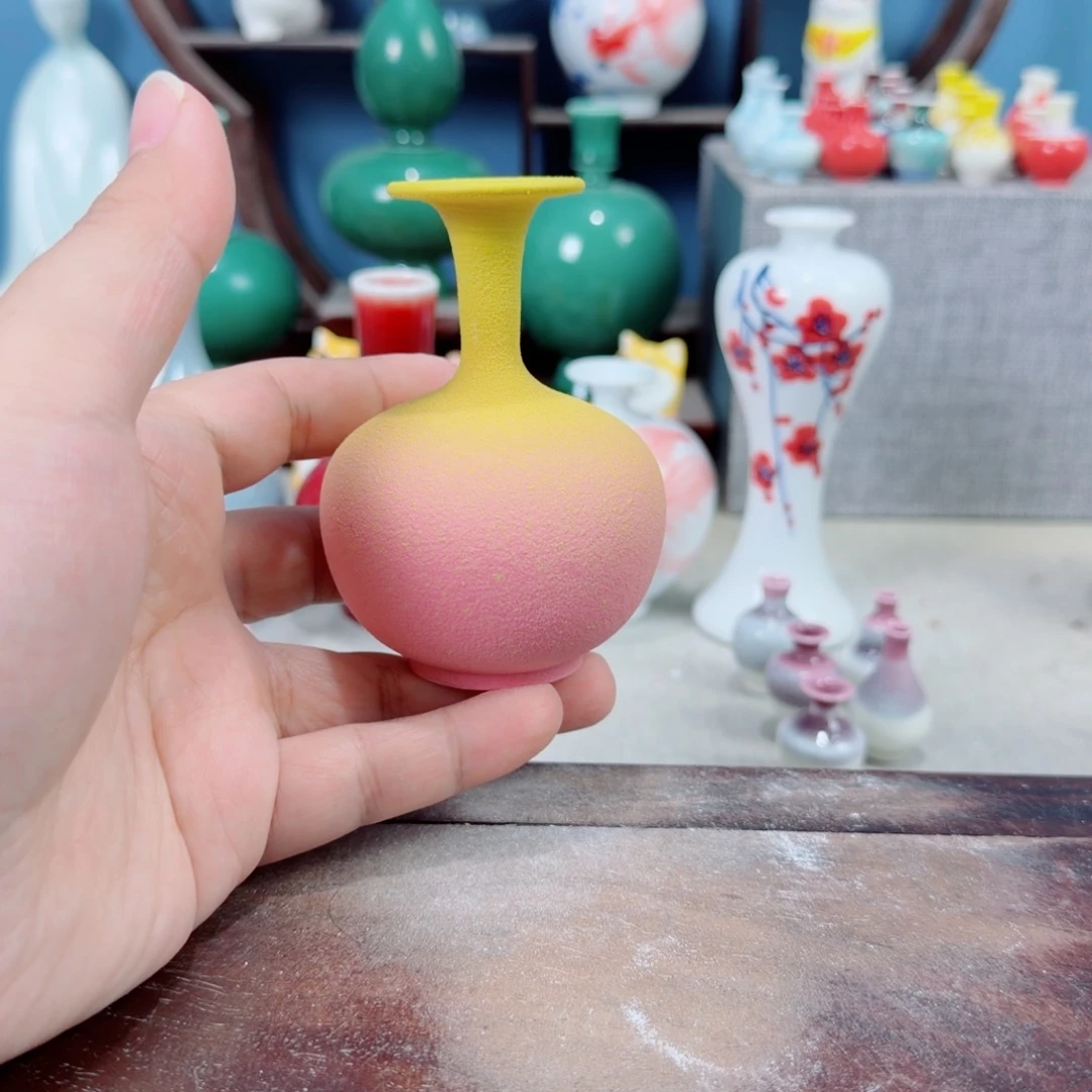 陶瓷手工小花器摆件