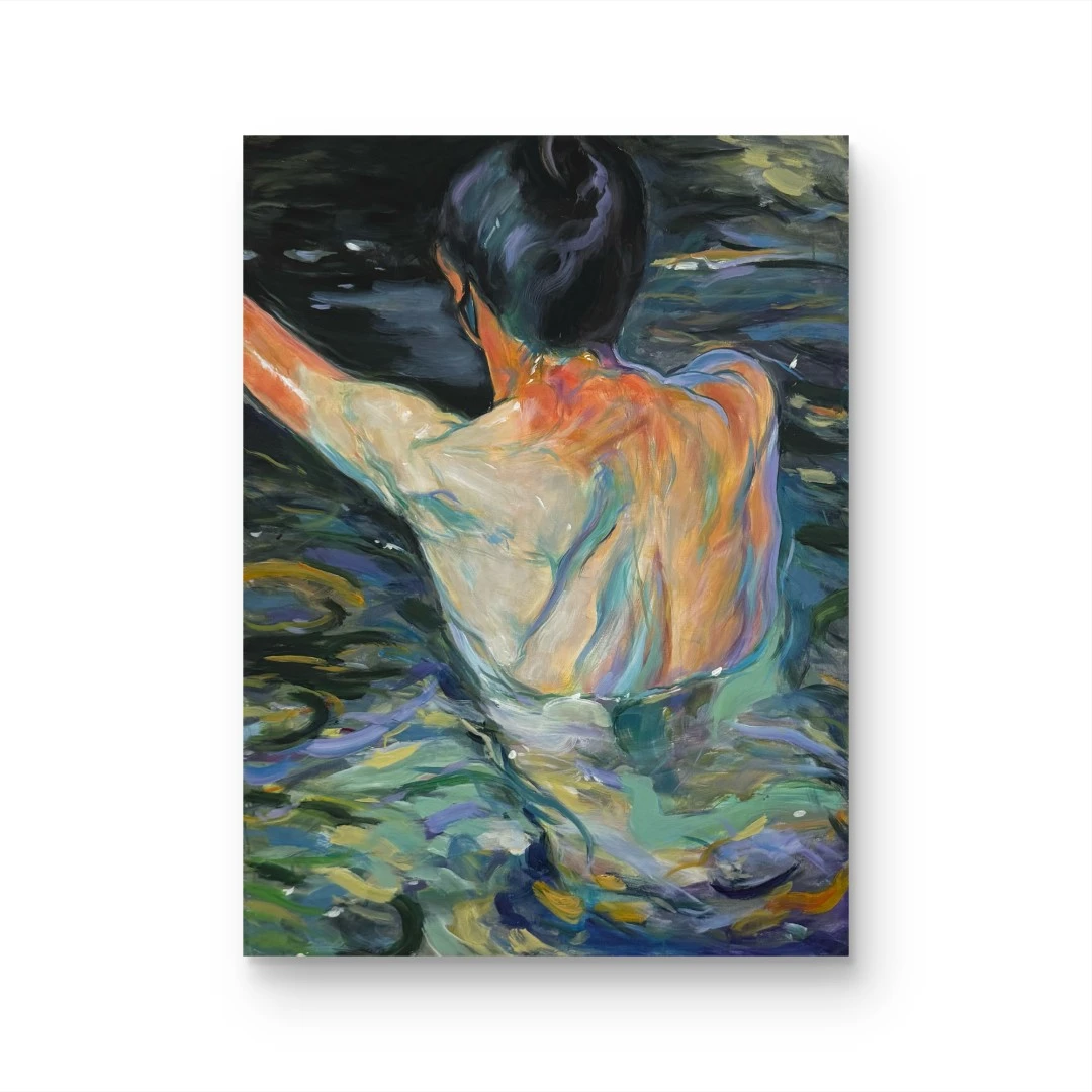 【陶醉】 “90*120” No.1818 纯手绘装饰画