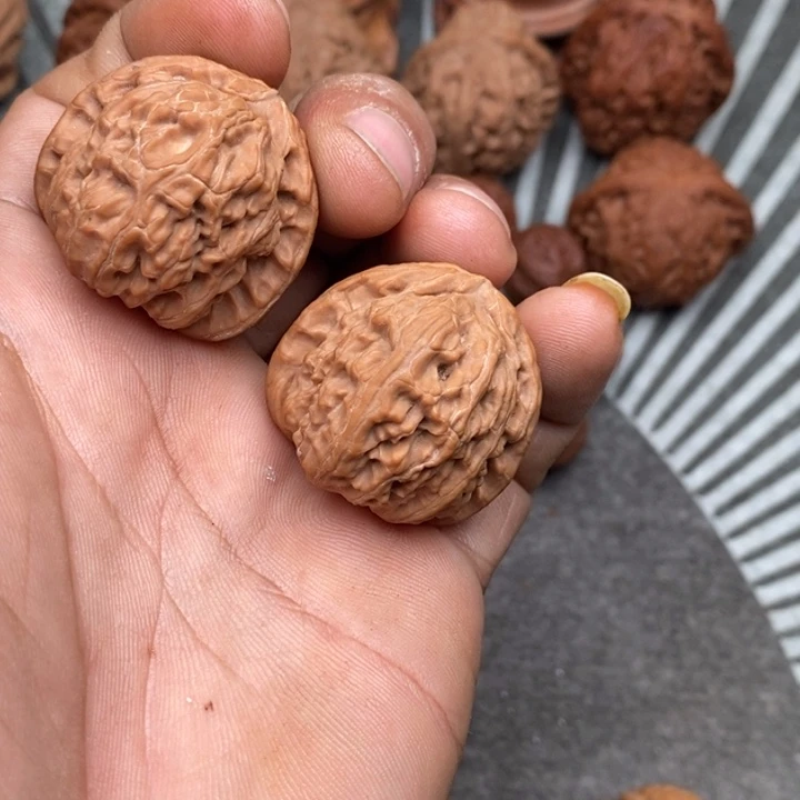 文玩核桃把件蹦****)白狮子