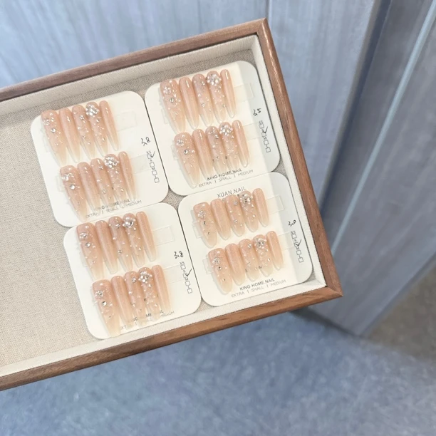 【若梦】锆石/纯手工/气质简约夏日穿戴式清新冰透夏季裸色