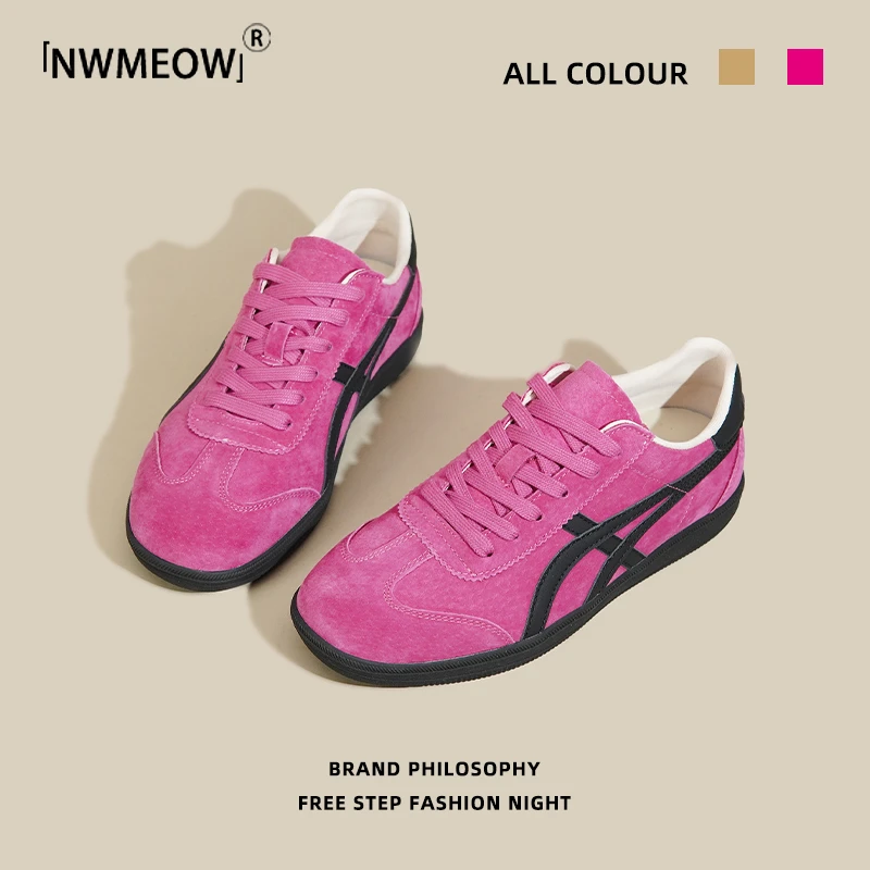 Nwmeow德训鞋女2025春夏季新款透气休闲运动鞋轻便舒适板鞋