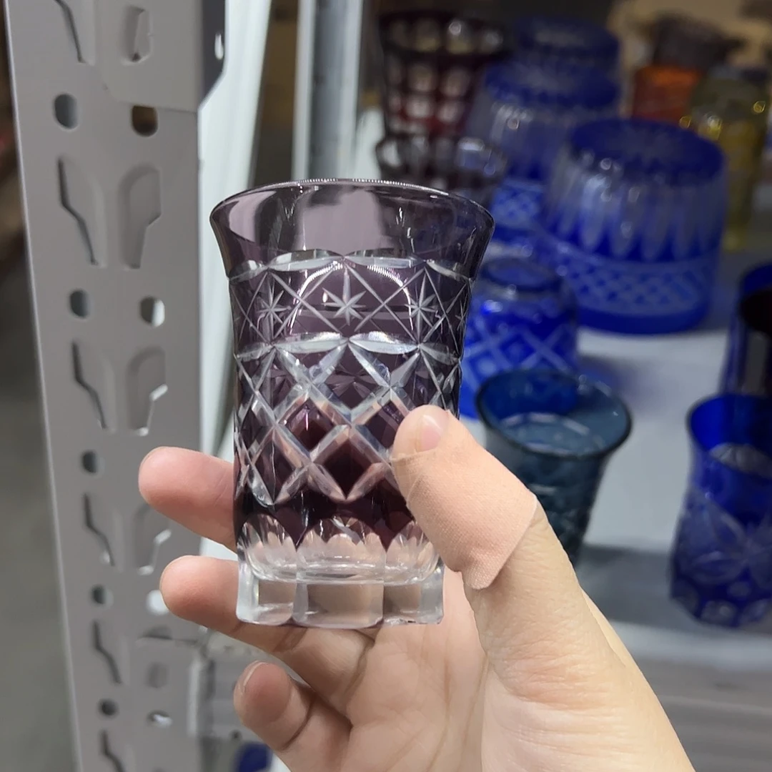 水晶玻璃平底款微瑕一个