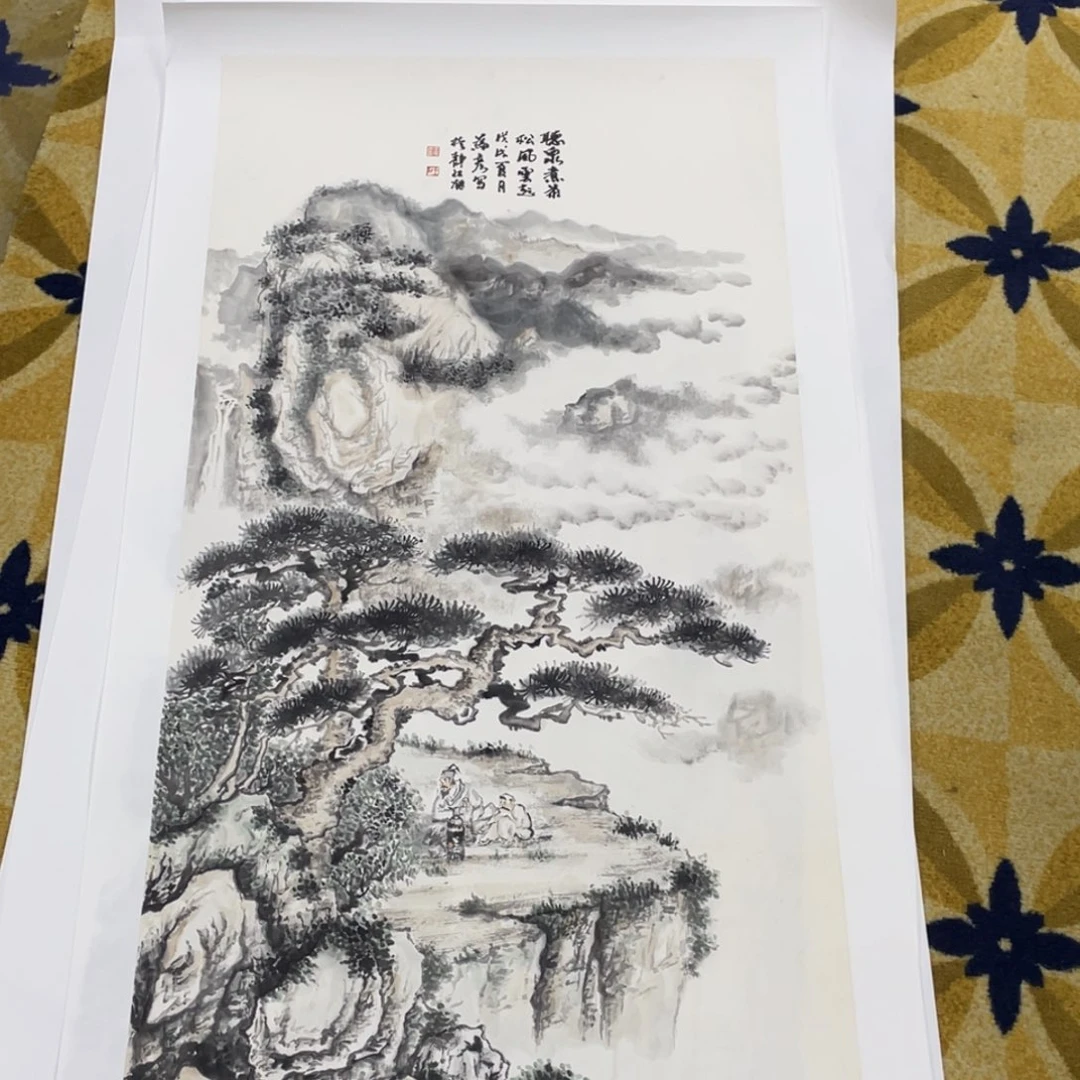 国画唐****d三尺作品山水11111