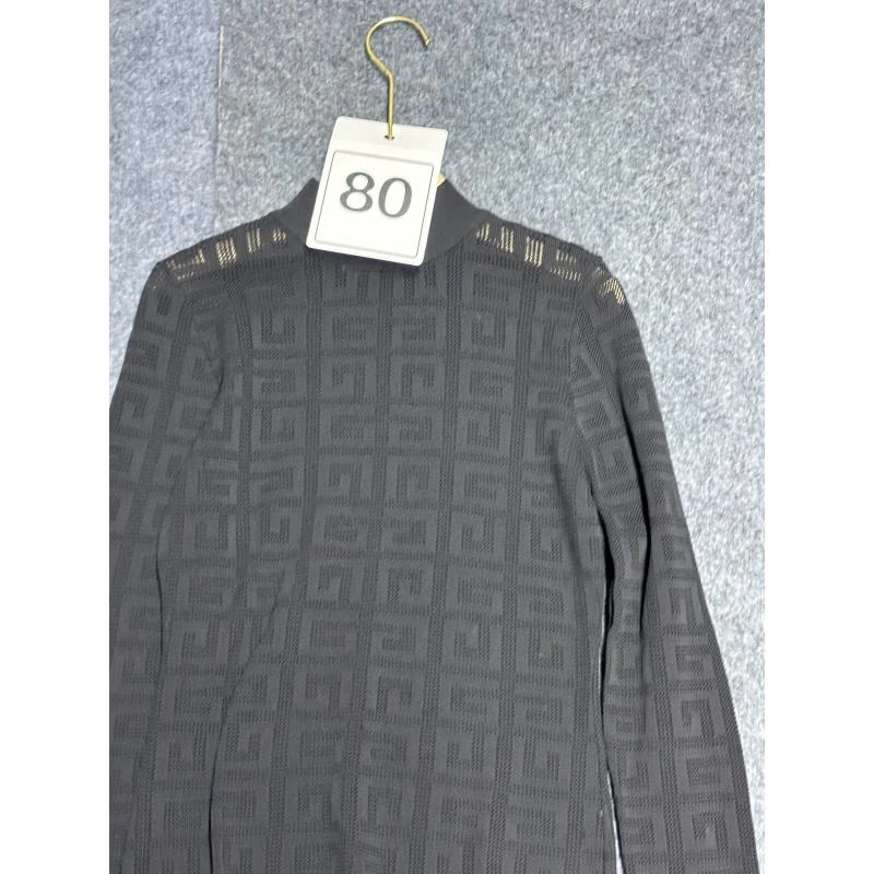 【80】潮奢新款打底衫纯色百搭修身舒适字母显瘦时尚-80