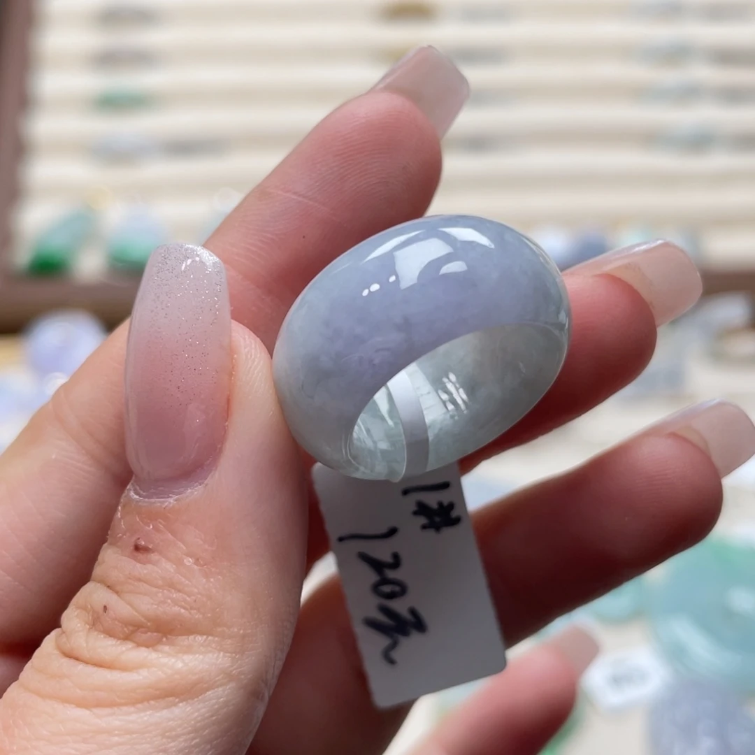 翡翠未镶嵌戒圈a01港圈11梦幻春彩墩墩