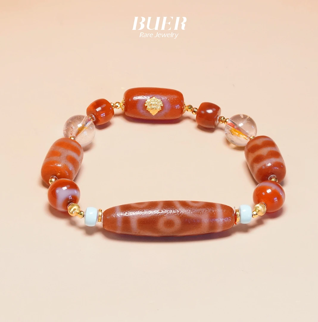 【不二】红肉六眼CC多宝18K金DIY手串(多样性发)