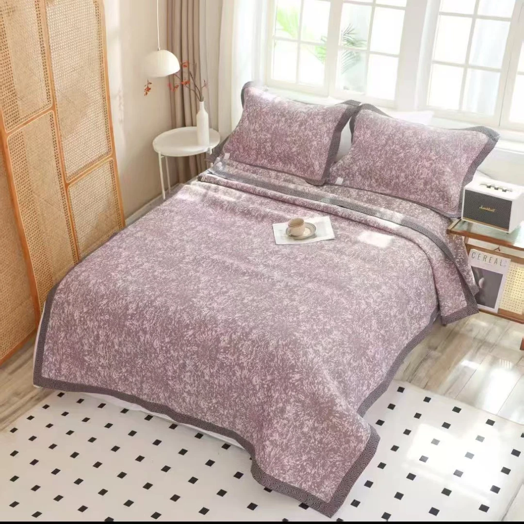 【满天烟花】230*250cm汉麻多功能加大加厚亲肤透气软席毯