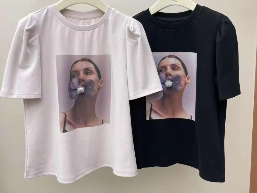 『花朵女神Y』时尚气质百搭时尚T恤65086