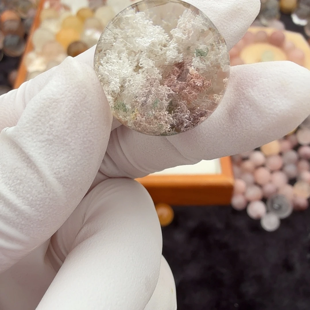 宝***乖未镶嵌水晶珠宝半成品穿发19.9mm定制不退换