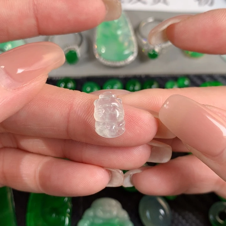 翡翠散珠12.55/8.18/4.45翡翠翡翠