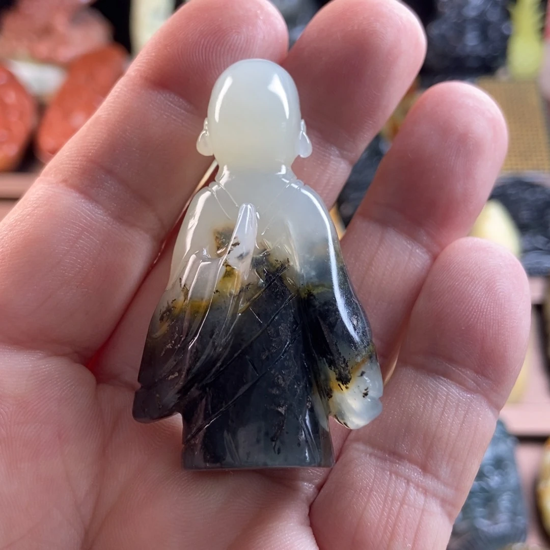 岫玉未镶嵌手把件