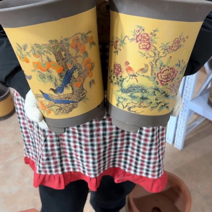 紫砂紫砂花盆口径21/26