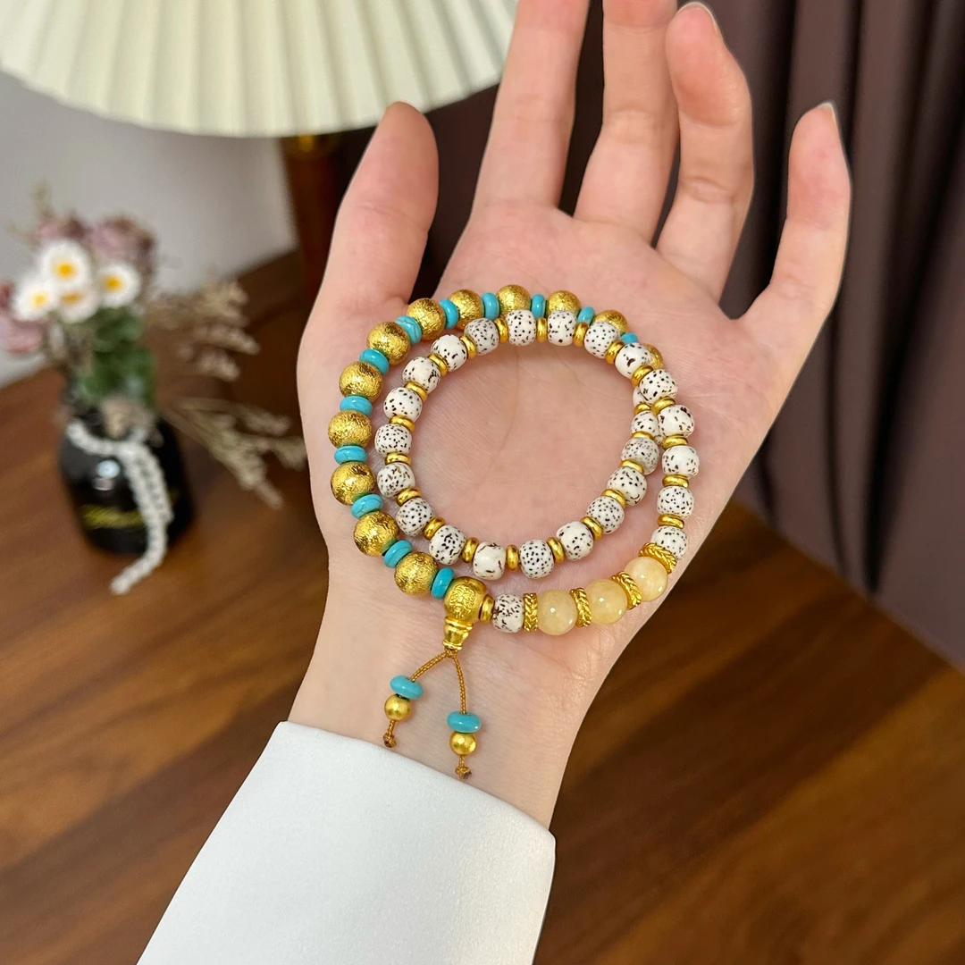 【清货专属链接】SL2584  星月菩提藏式双圈手串 手链