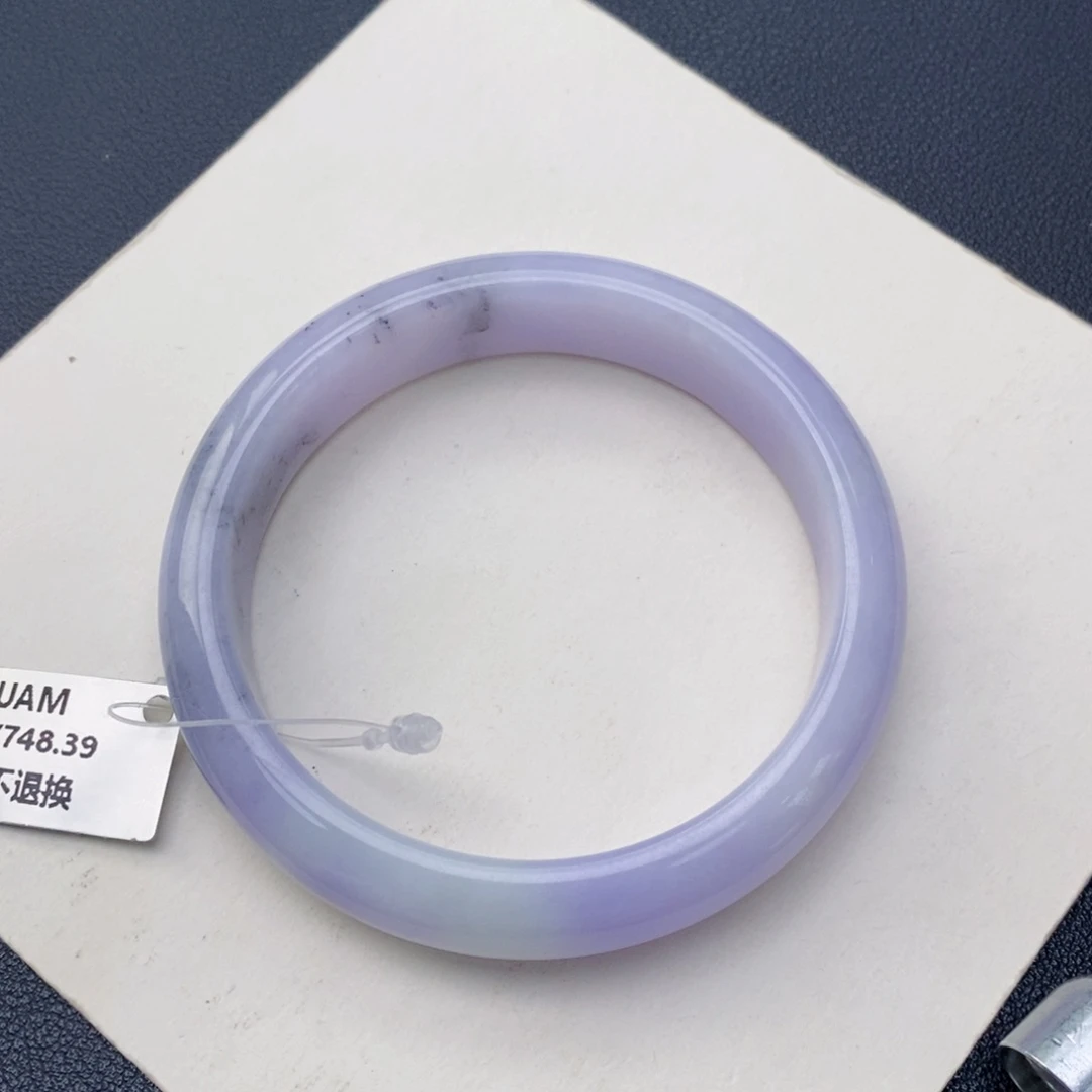 翡翠手镯未镶嵌57紫乌鸡