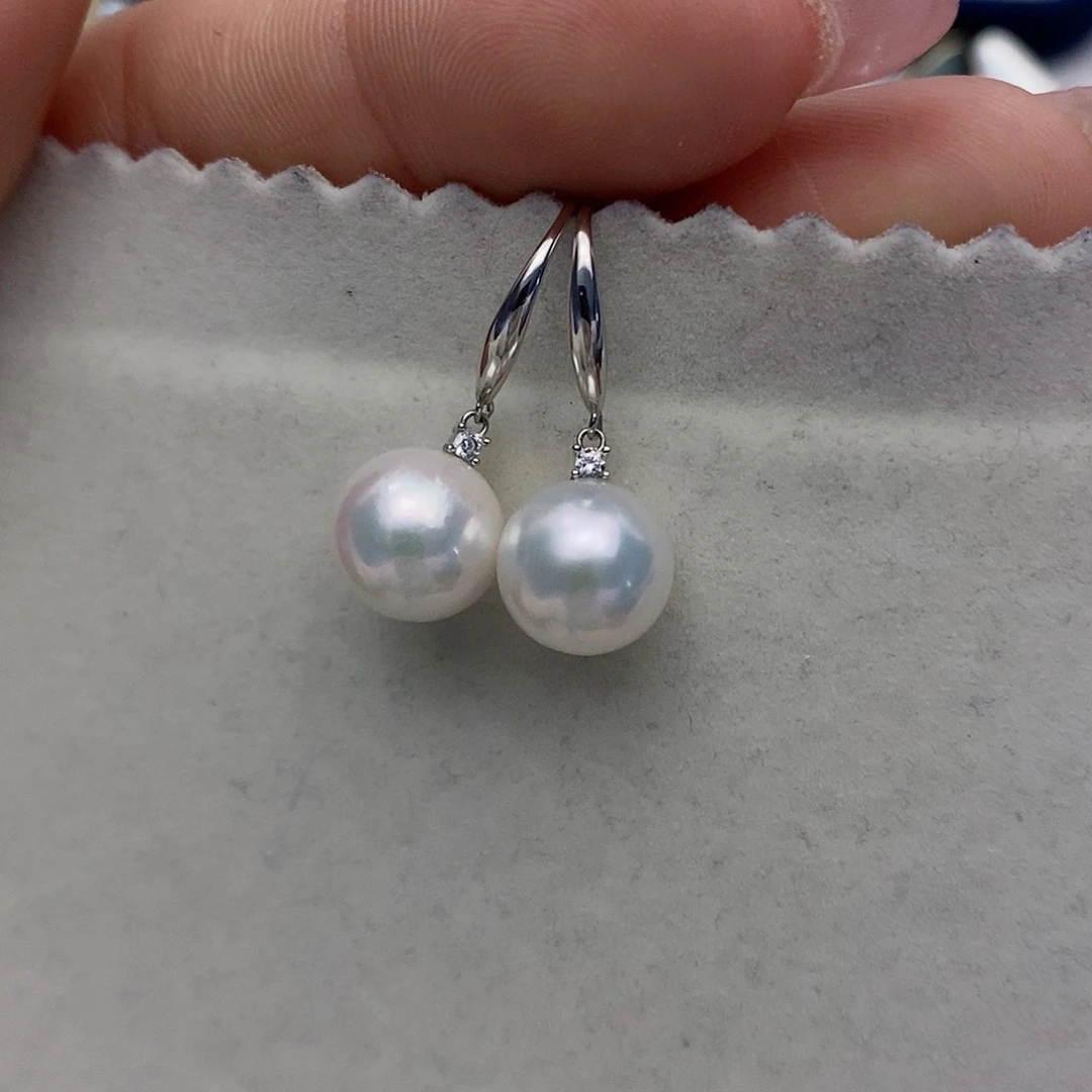 【闪购商品】淡水珍珠耳饰银S925镶嵌56