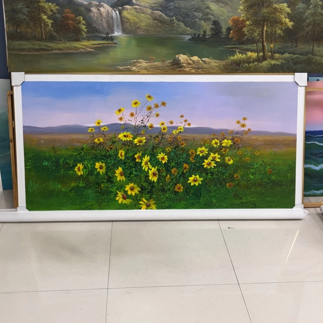 手工手绘精品油画80+160带框