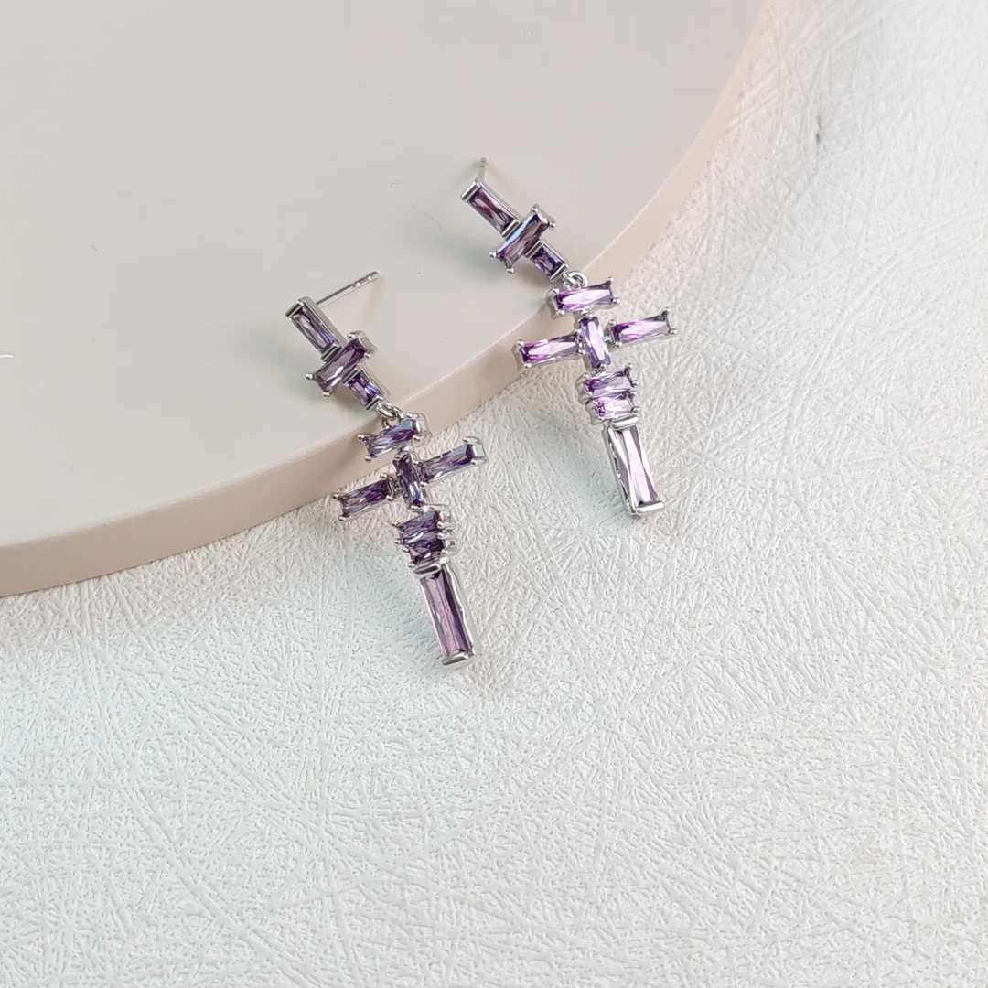 XUPING/旭平首饰 合金合成锆石耳饰 【潘生福利】 GDM X000936551