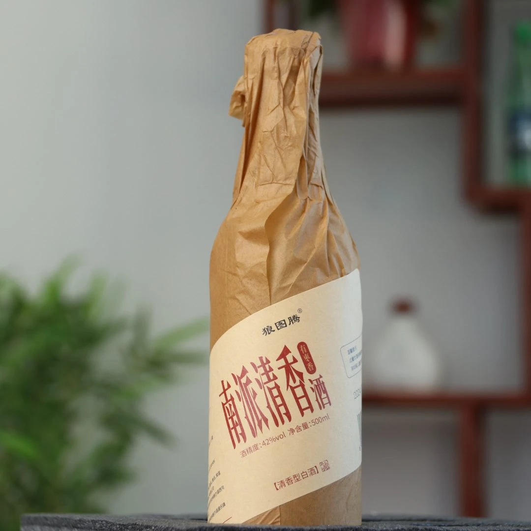 狼图腾内蒙古纯粮南派清香 白酒42° 6瓶装42度500ml