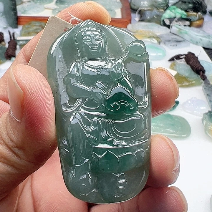 颈饰未镶嵌翡翠缅甸翡翠吊坠