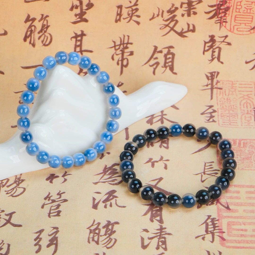 SC-274 天然黑糖玛瑙手串 8mm 多样性发其一