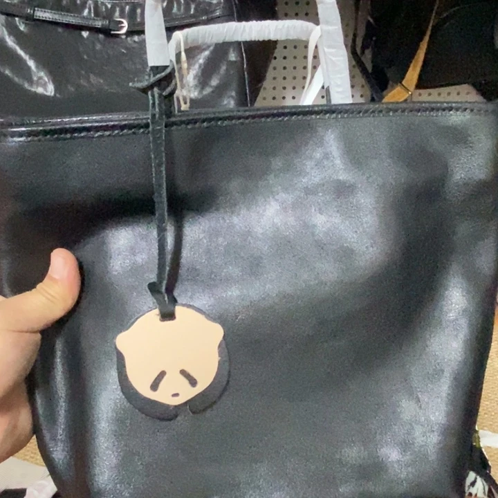 头层牛皮手提托特黑色